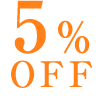 5%OFF